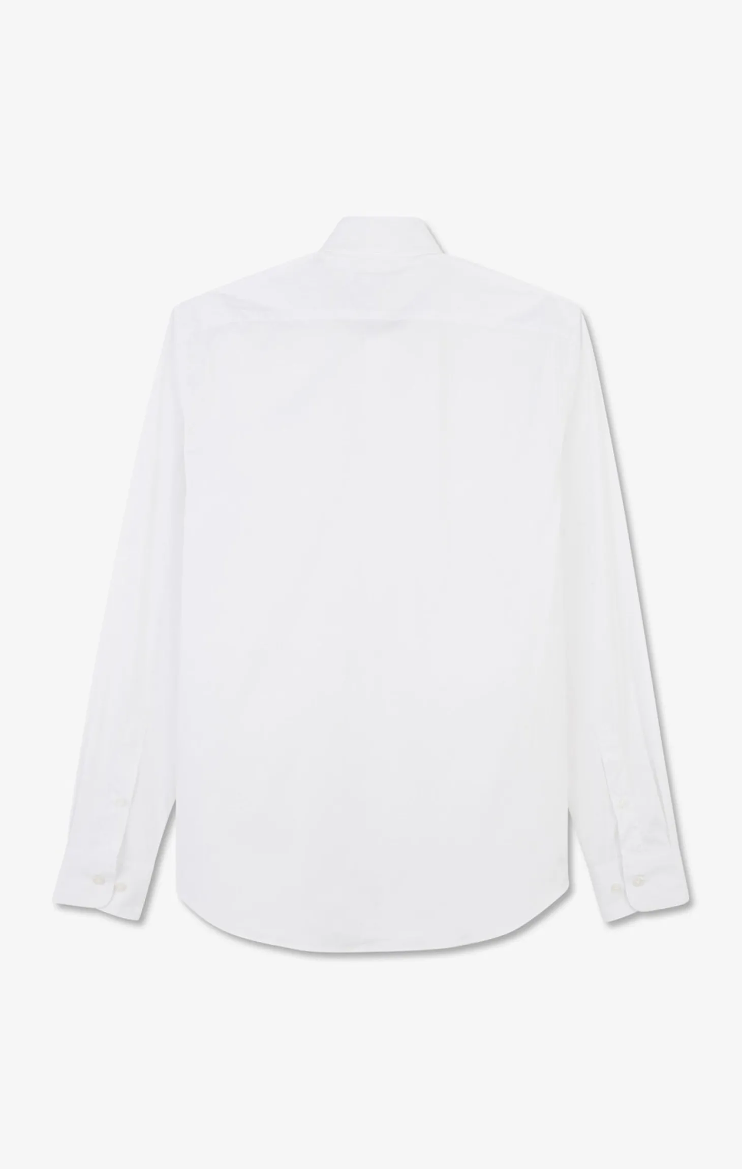 Chemise blanche slim en popeline stretch