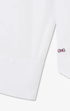 Chemise blanche slim en popeline stretch