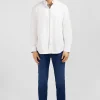 Chemise blanche unie en coton
