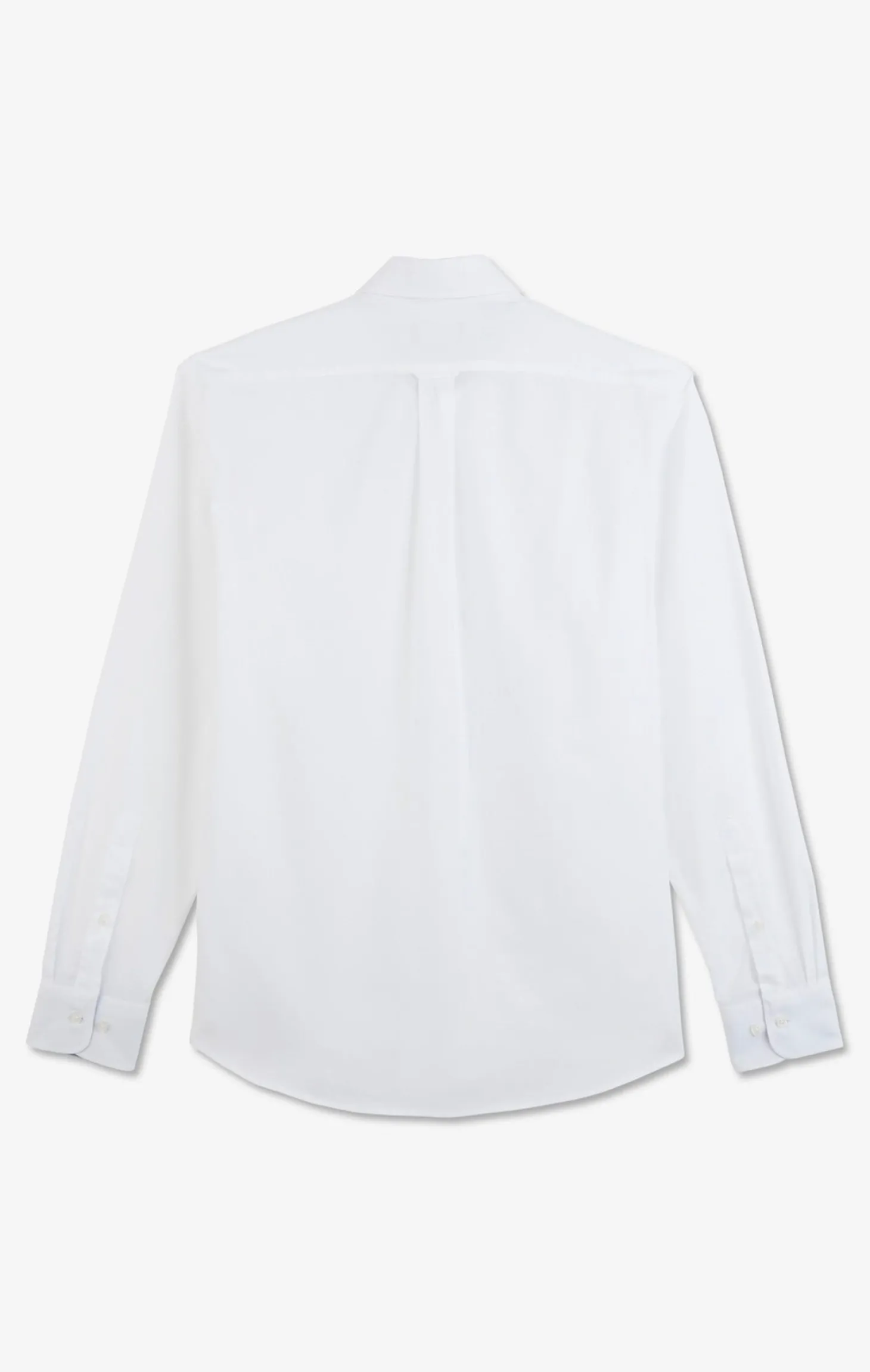 Chemise blanche unie en coton