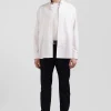 Chemise en coton blanc coupe Regular broderie dos N°10