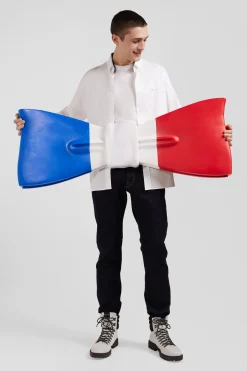 Chemise en coton blanc coupe Regular broderie dos N°10