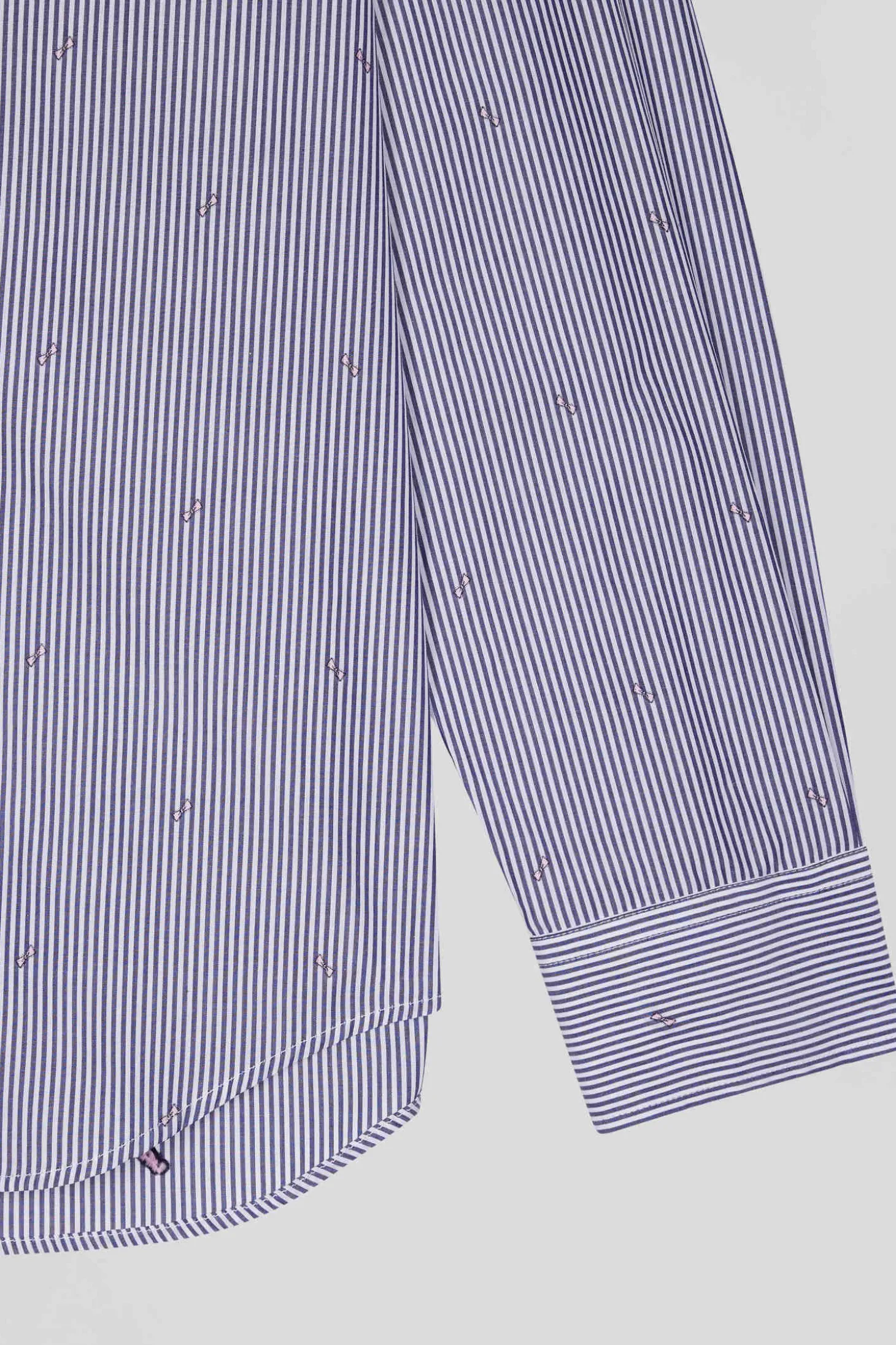 Chemise en coton bleu marine coupe Regular