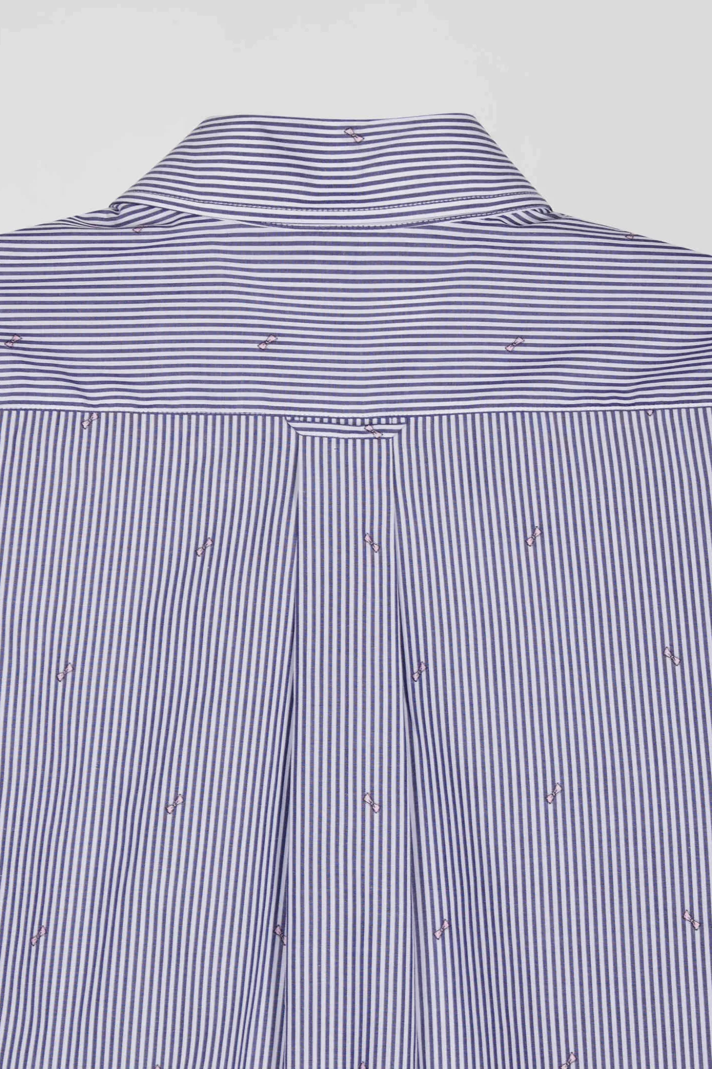 Chemise en coton bleu marine coupe Regular