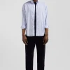 Chemise en coton ciel coupe Regular