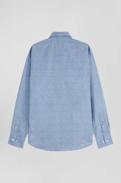 Chemise en coton ciel coupe Slim