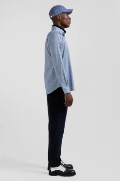 Chemise en coton ciel coupe Slim