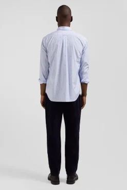 Chemise en coton ciel coupe Regular