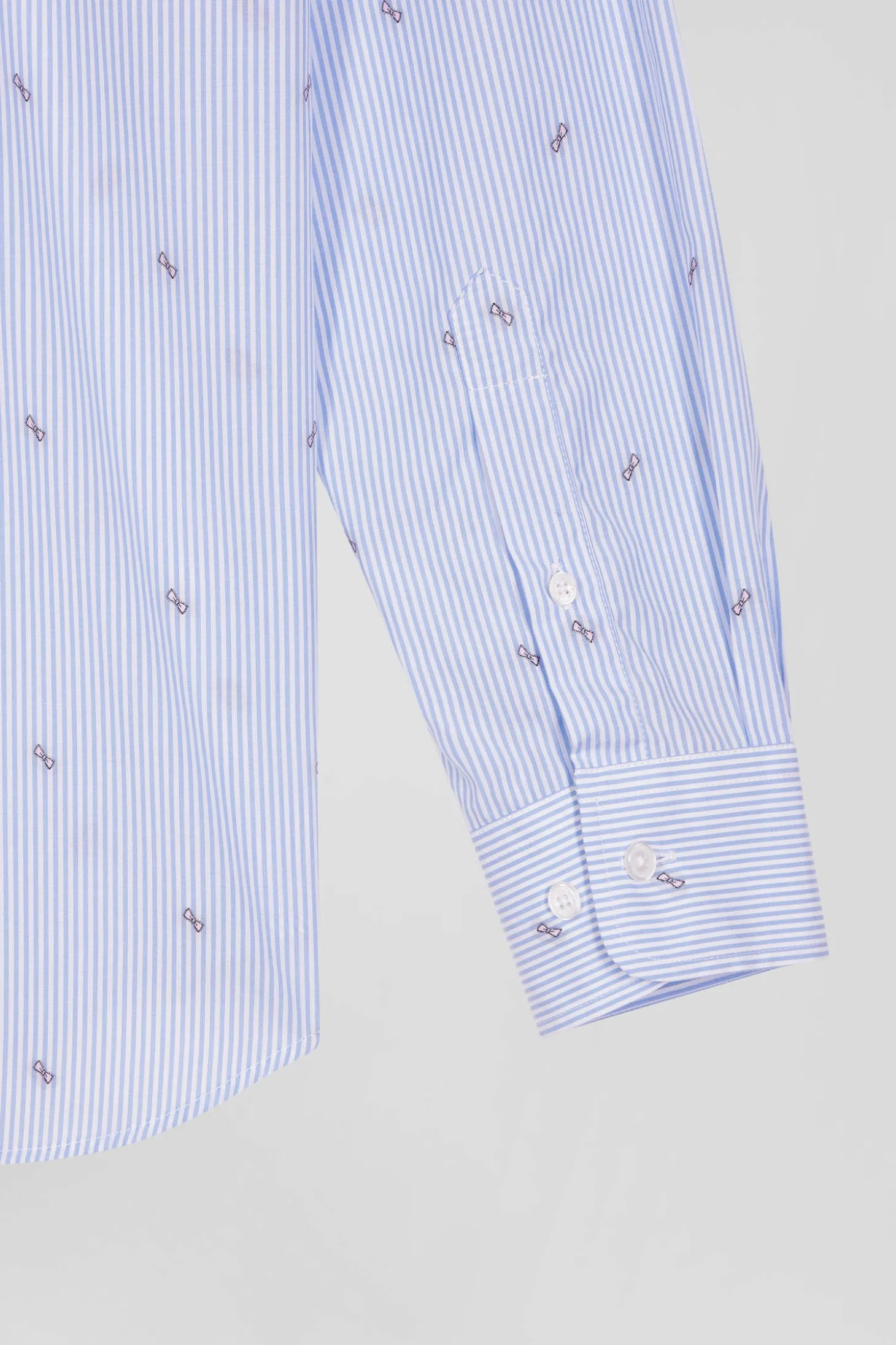 Chemise en coton ciel coupe Regular