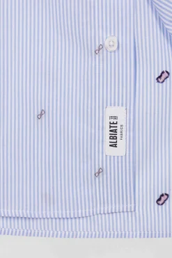 Chemise en coton ciel coupe Regular