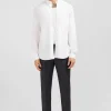 Chemise en coton pinpoint blanc