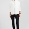 Chemise en coton pinpoint blanc