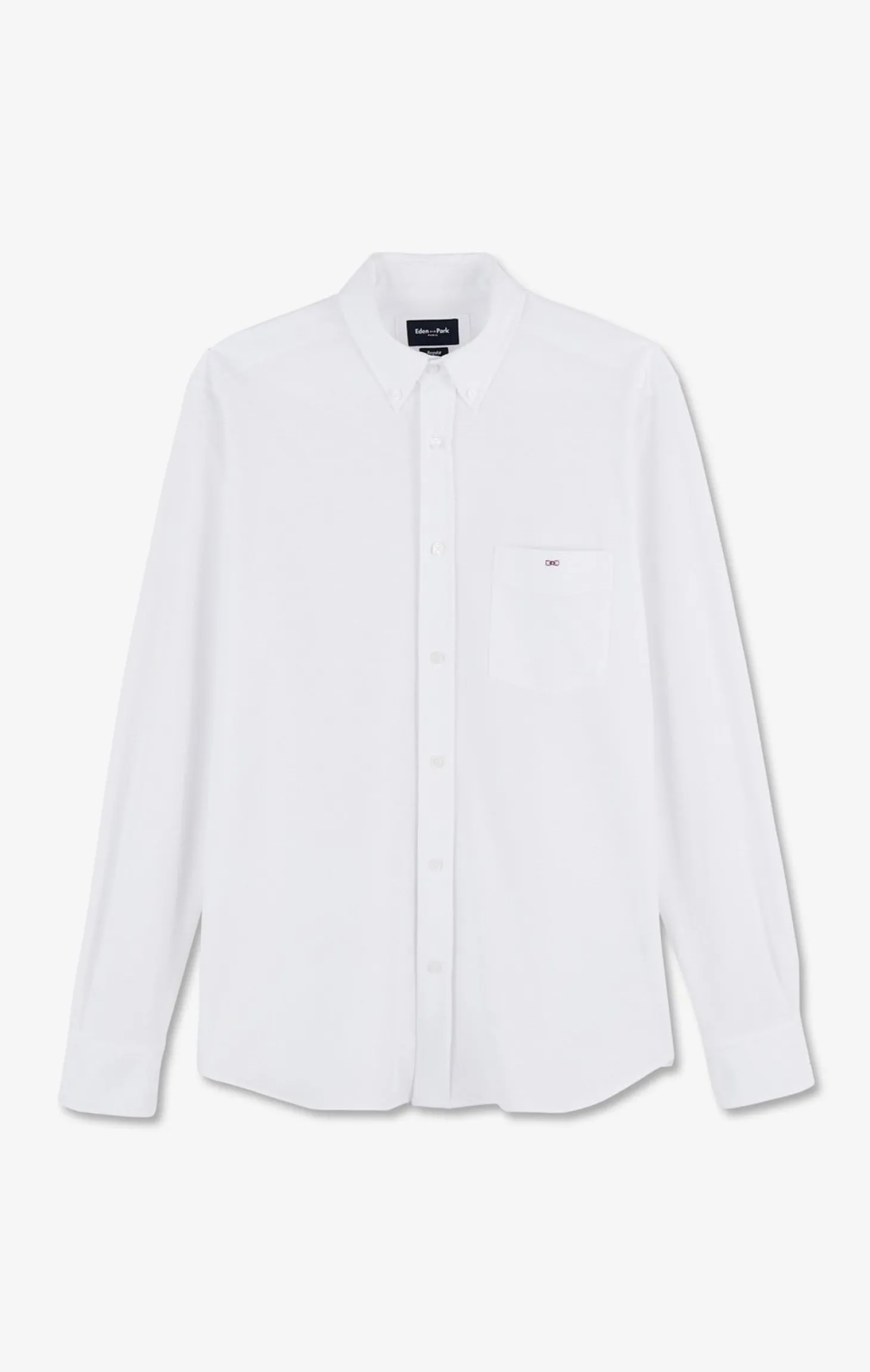 Chemise en coton pinpoint blanc