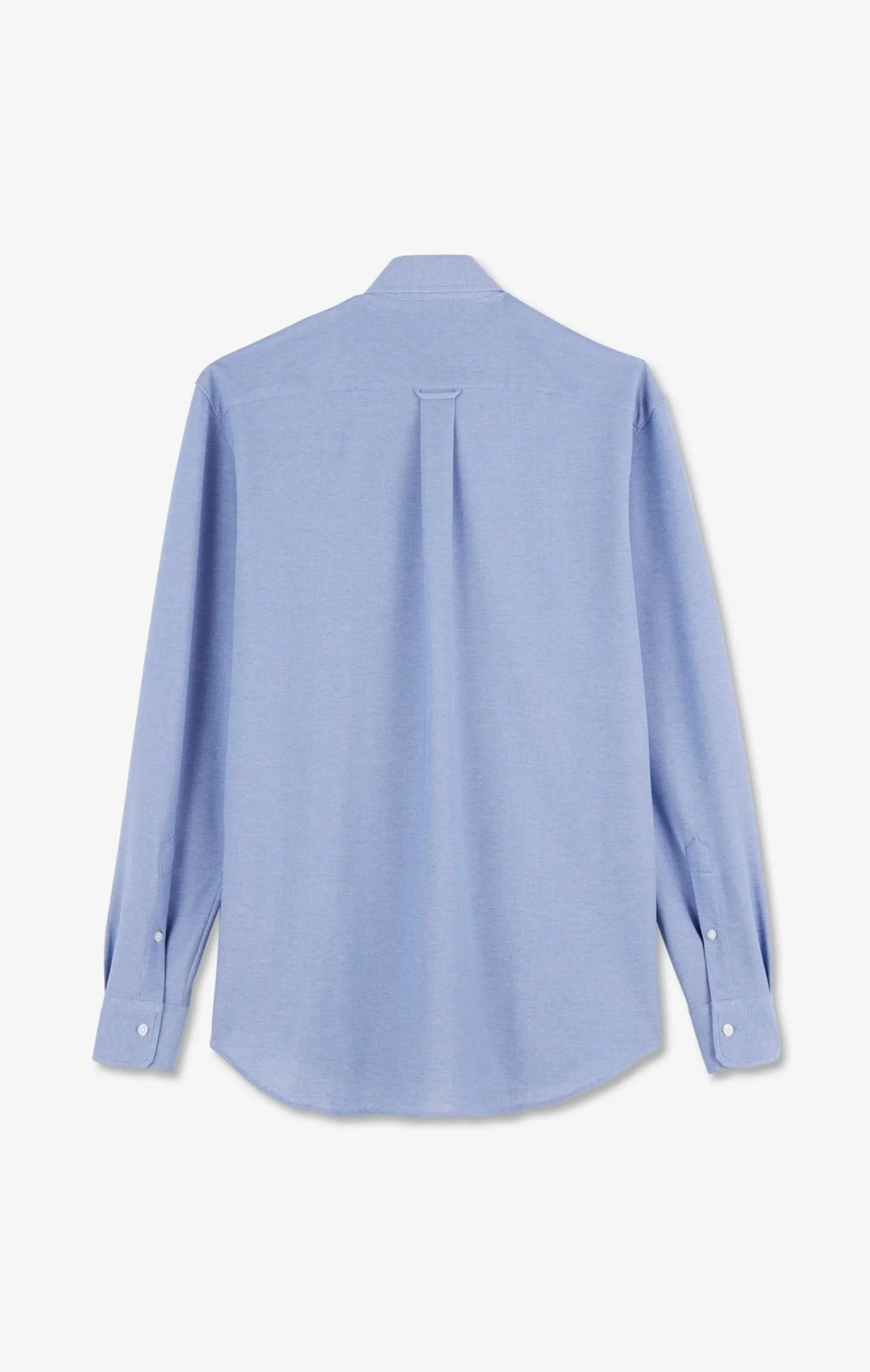 Chemise en coton pinpoint bleu