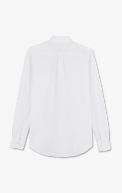Chemise en coton pinpoint blanc
