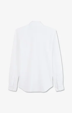 Chemise en coton pinpoint blanc