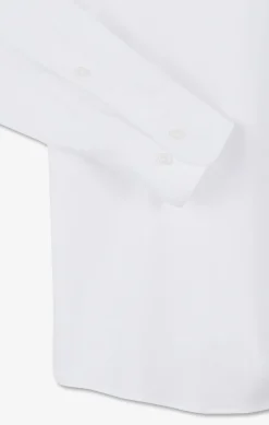 Chemise en coton pinpoint blanc