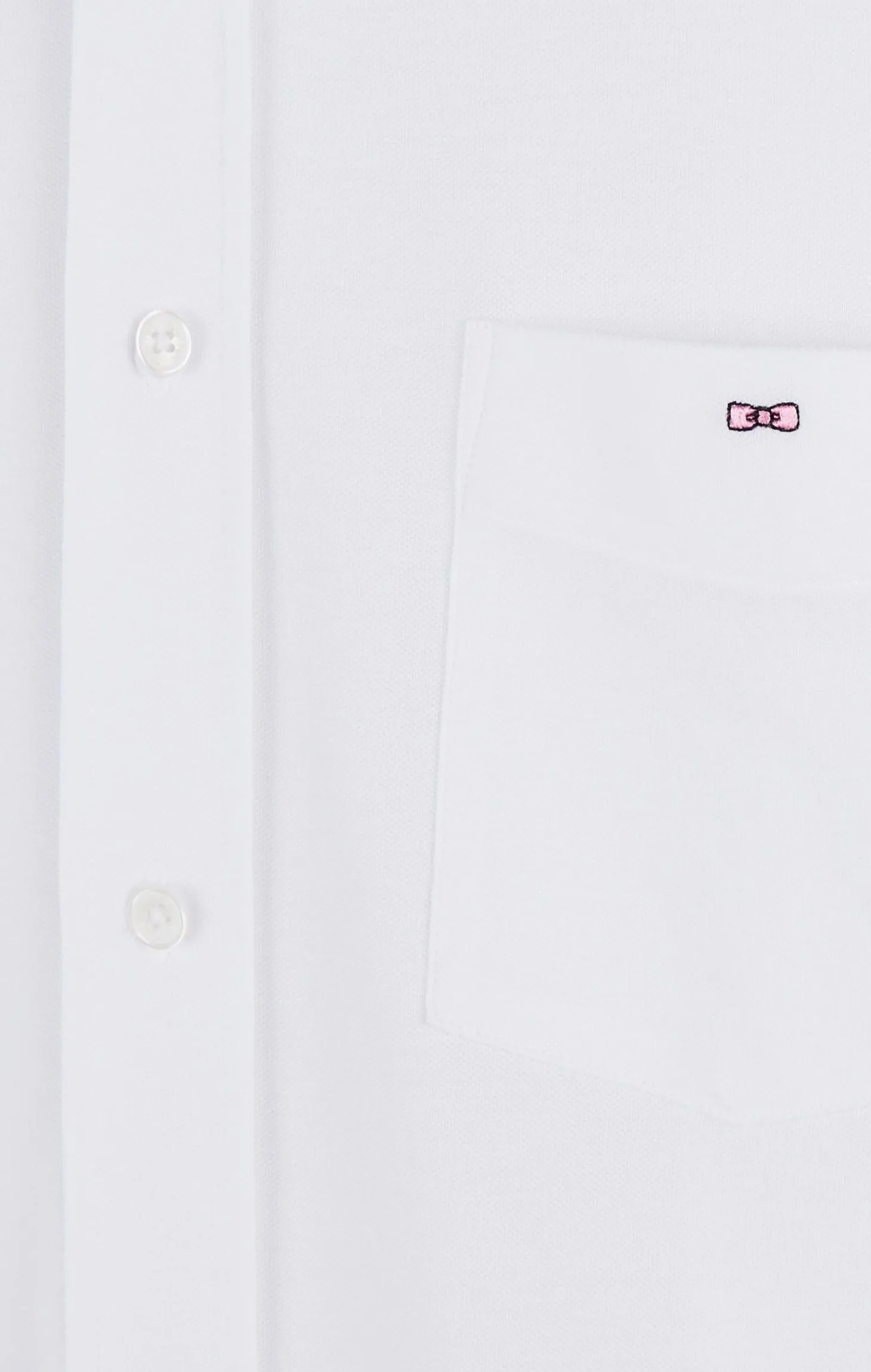 Chemise en coton pinpoint blanc