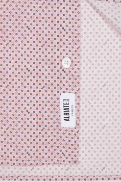 Chemise en coton rose coupe Slim