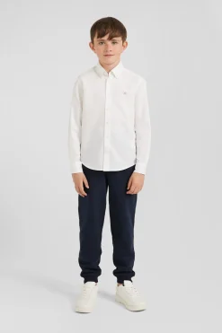 Chemise en coton uni blanche en coton oxford coupe Regular