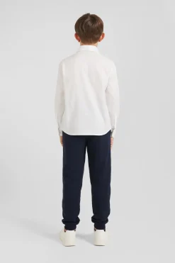 Chemise en coton uni blanche en coton oxford coupe Regular