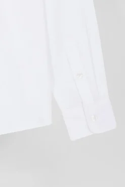 Chemise en coton uni blanche en coton oxford coupe Regular