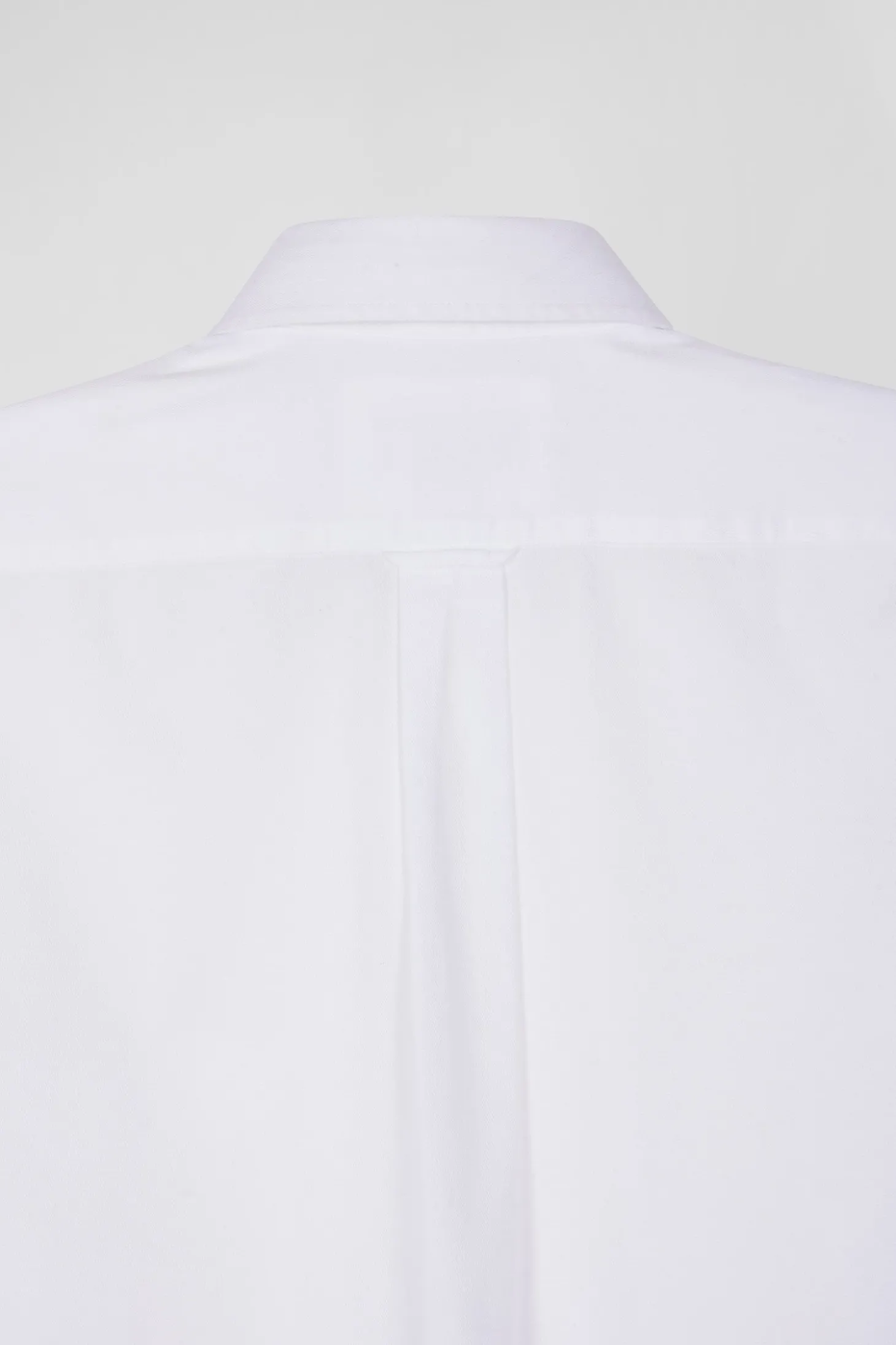 Chemise en piqué coton unie blanche coupe Regular