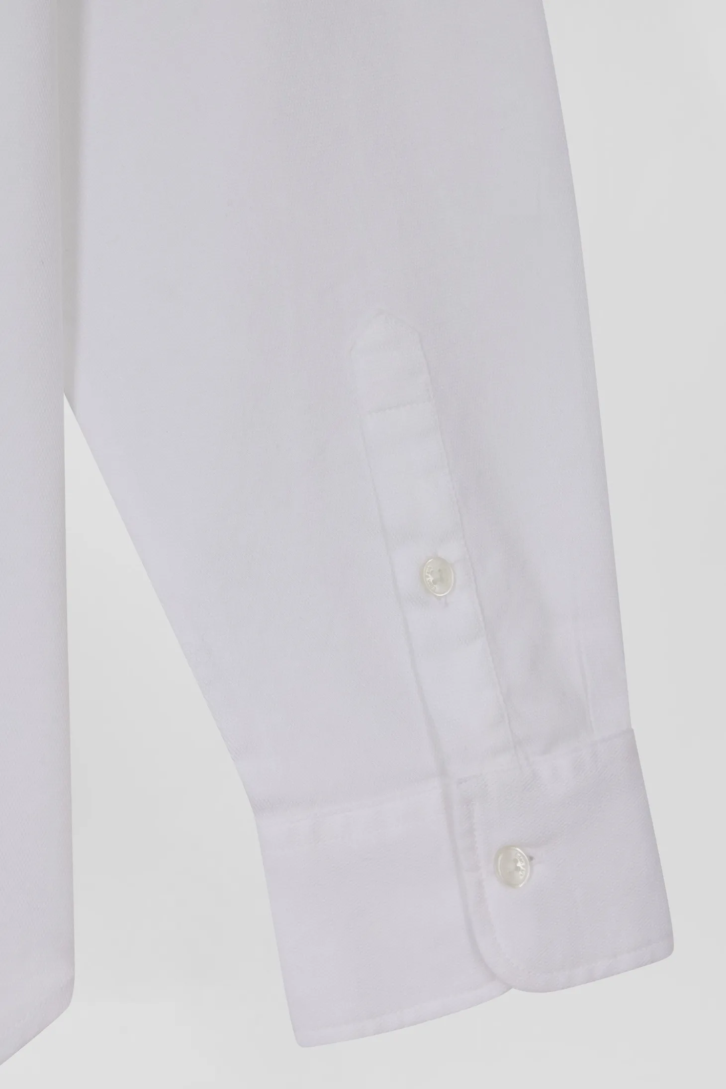 Chemise en popeline de coton blanche coupe Relaxed