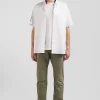 Chemise manches courtes en coton blanc coupe Regular
