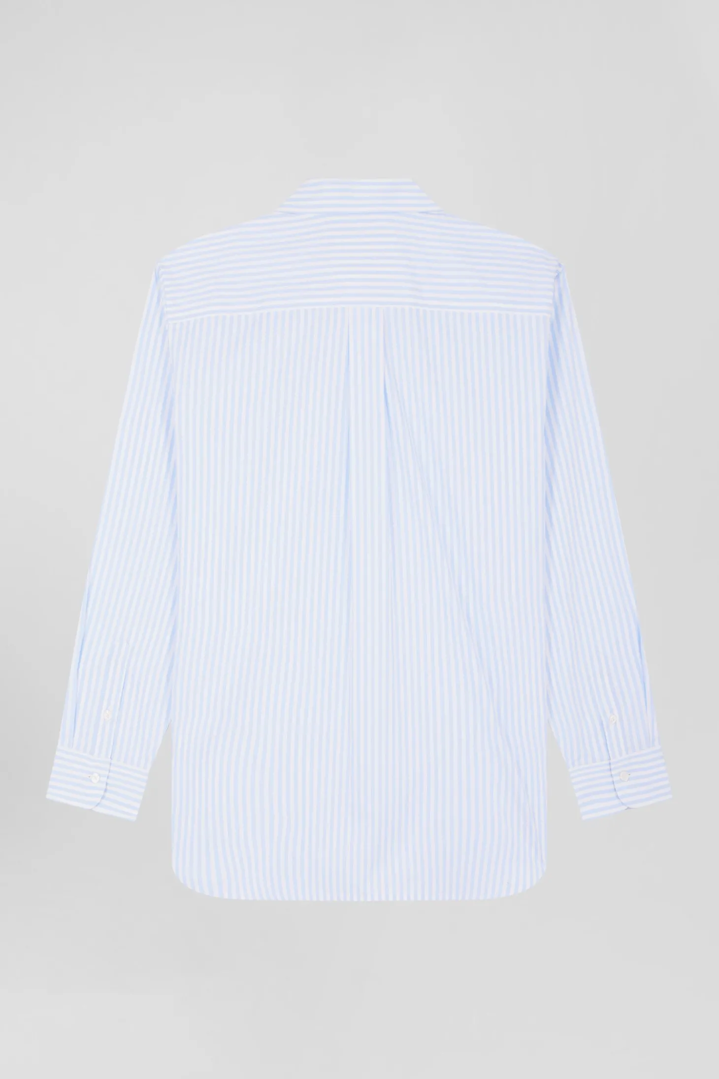 Chemise rayée en coton ciel coupe Relaxed