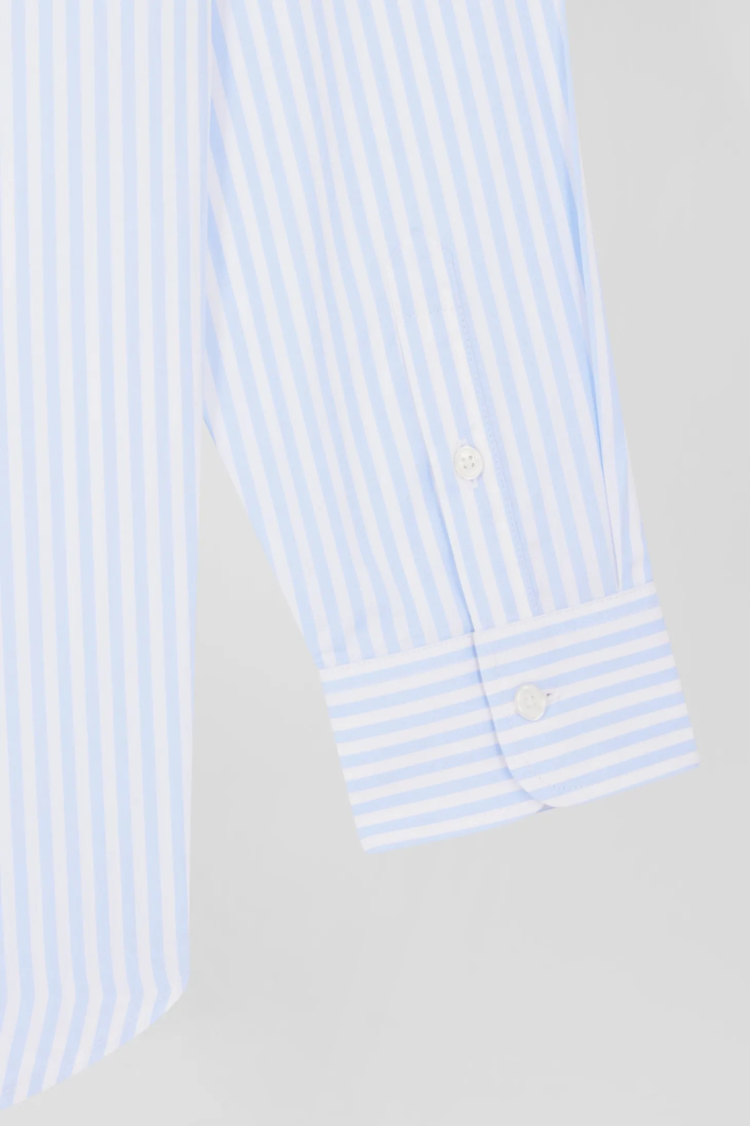 Chemise rayée en coton ciel coupe Relaxed
