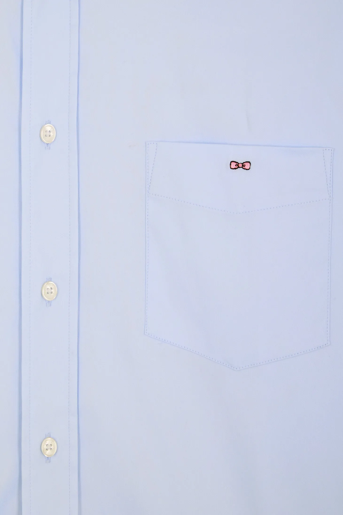 Chemise unie ciel en coton stretch mélangé coupe Regular