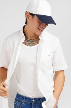 Chemisette blanche unie en coton