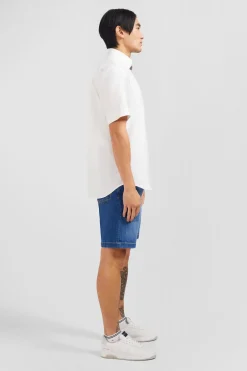 Chemisette blanche unie en coton