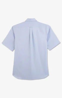 Chemisette bleu unie en coton