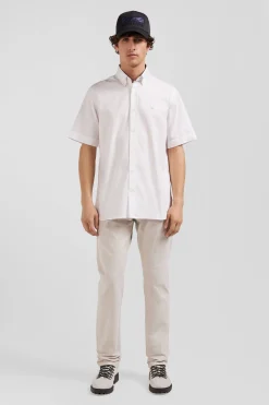 Chemisette en coton blanc coupe Regular broderie dos N°10