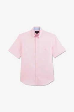 Chemisette rose unie en coton
