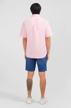 Chemisette rose unie en coton