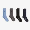Coffret de quatre paires de chaussettes unies