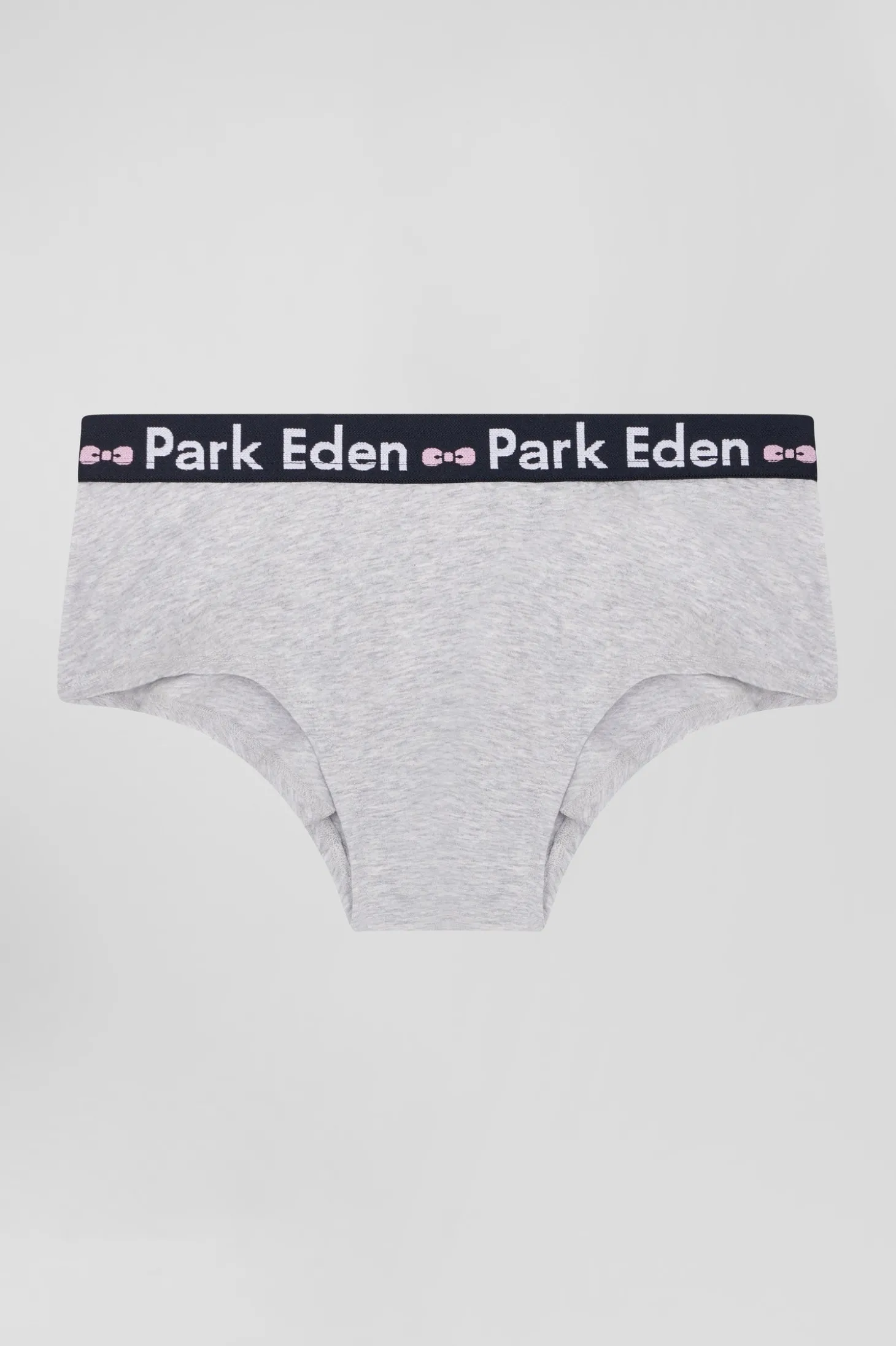 Culotte shorty en coton stretch gris