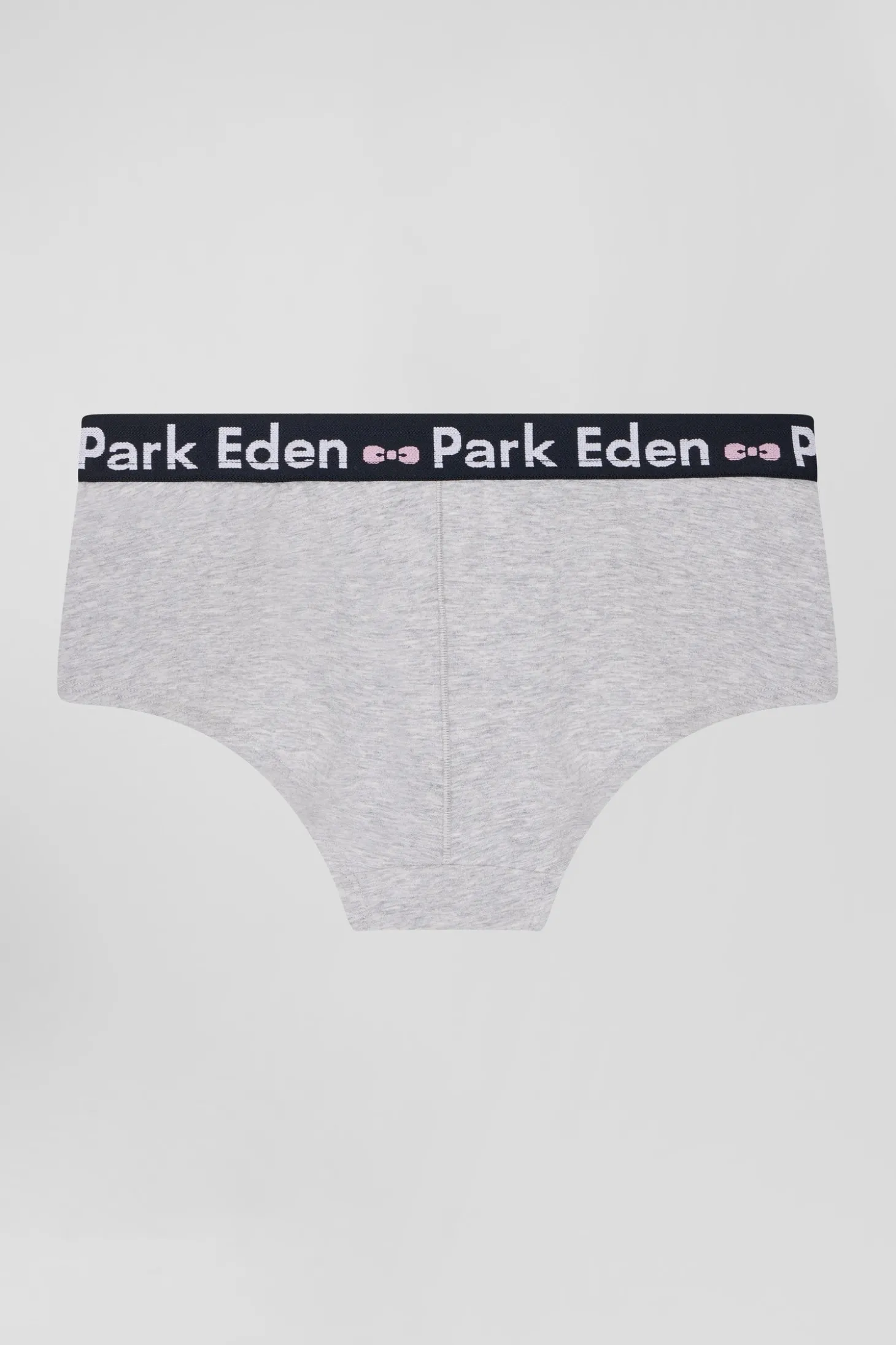 Culotte shorty en coton stretch gris