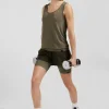 Cycliste de sport stretch kaki