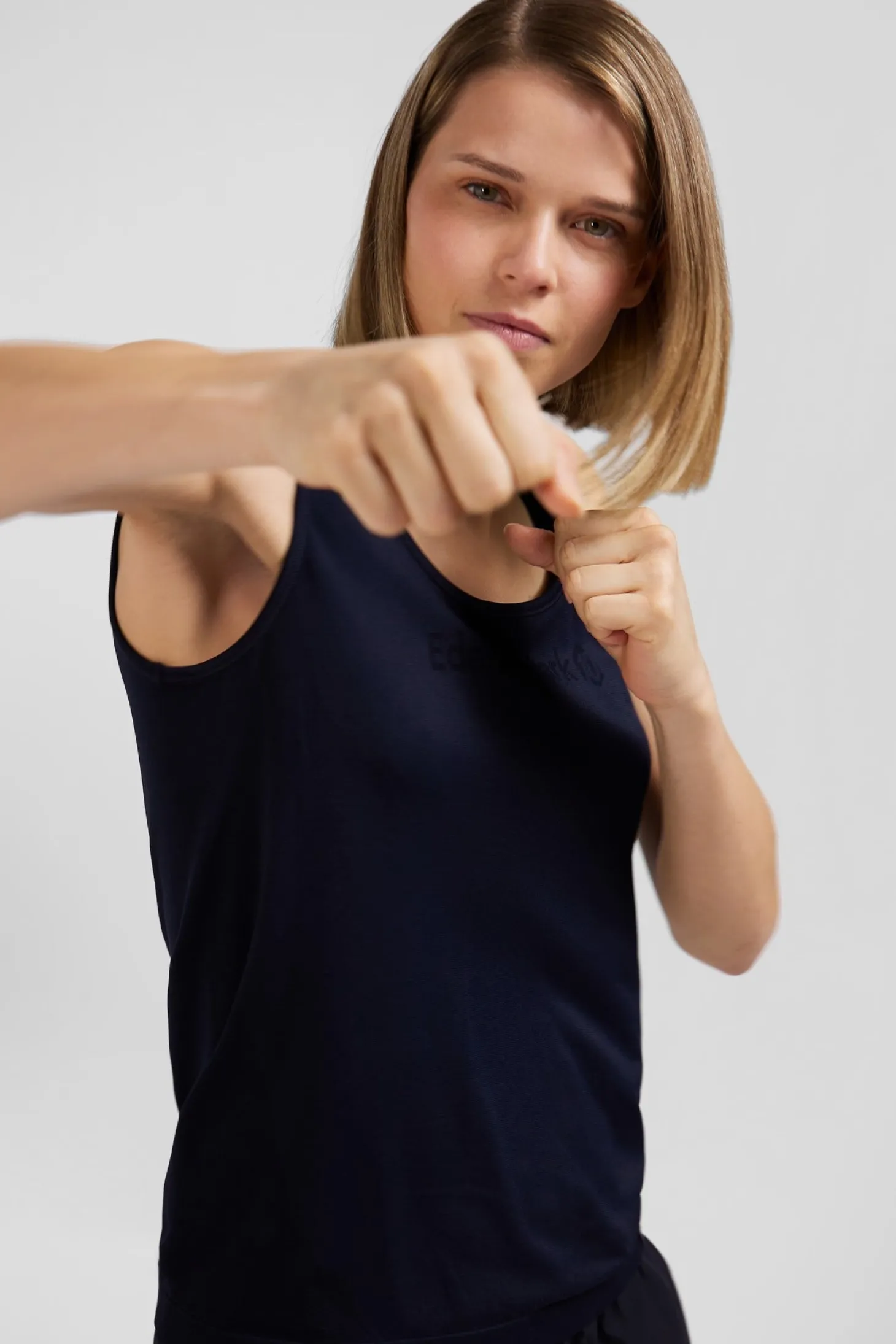 Débardeur de sport bleu marine