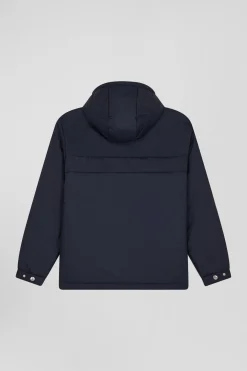 Doudoune à capuche intégrée bleu marine coupe Oversized