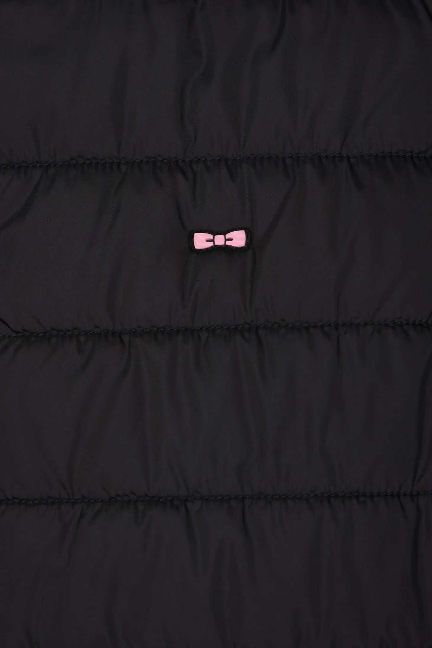 Doudoune sans manches matelassée à col montant noir