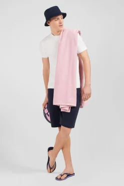 Drap de plage rose