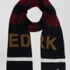 Echarpe cerclée bordeaux