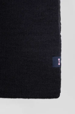 Echarpe colorblock bleu marine