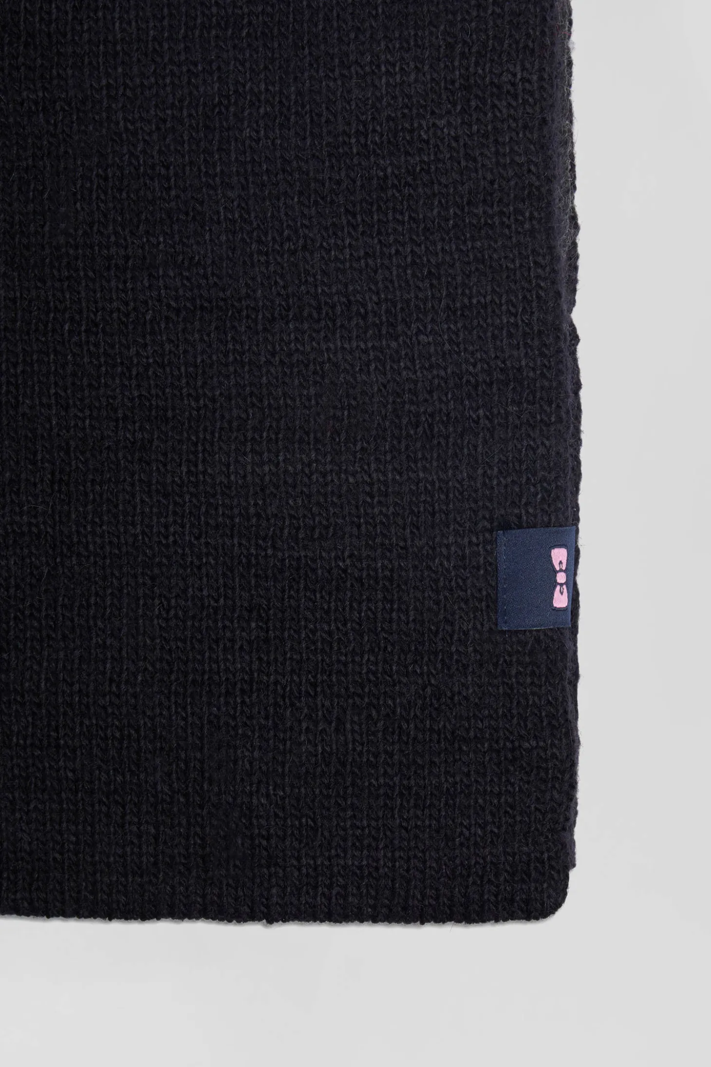 Echarpe colorblock bleu marine