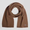 Echarpe unie en coton camel
